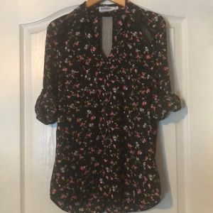 Flower Print Portofino Shirt